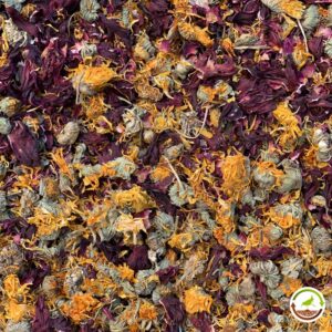 Mezcla de flores deshidratadas para animales herbívoros